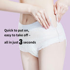 10 Count Organic Cotton Disposable Period Underwear for Women, Size L/XL