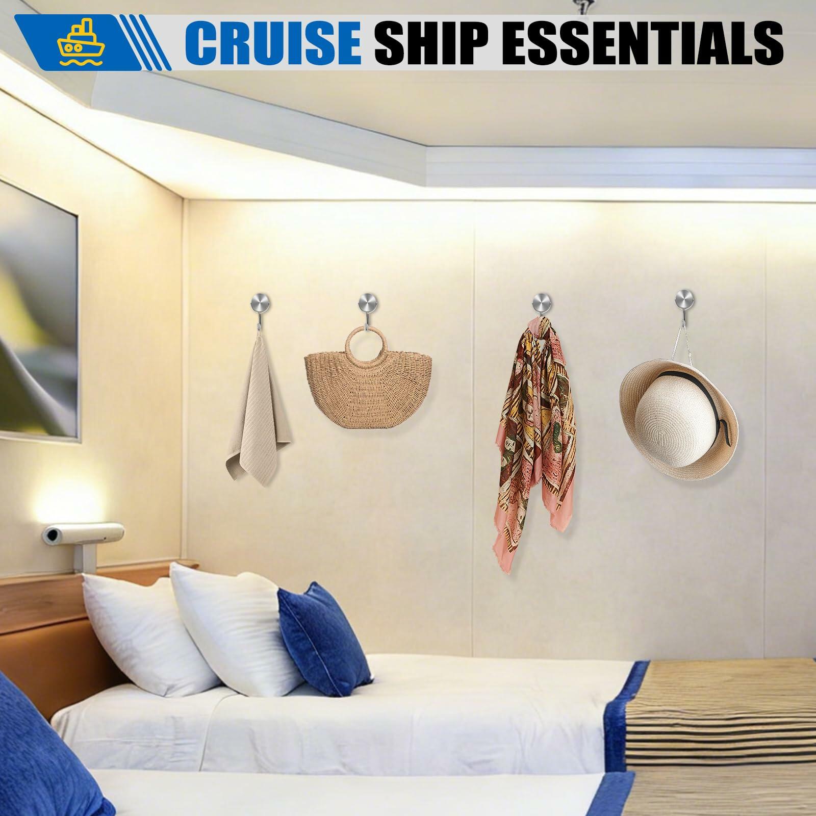 15 Pack LOVIMAG Magnetic Hooks for Cruise Cabins, 60Lbs Swivel Magnetic Hooks