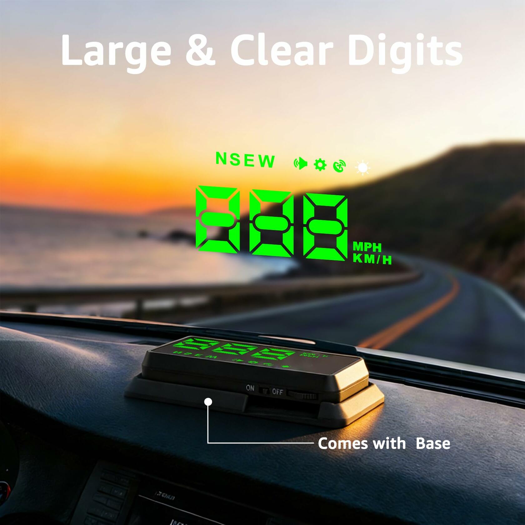 KUOWEIHUD Heads up Display for Cars,Car HUD,Head up Display for Car,Car