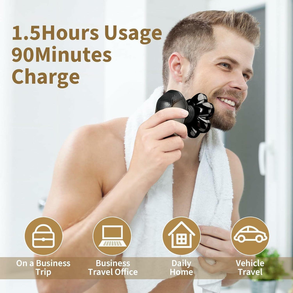 SHPAVVER Head Shavers for Bald Men: 5-in-1 Upgraded Electric Razor - IPX7