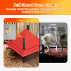 ZenxyHoC Brooder Plate for Chicks with Anti-Roost Cone, Chick Brooder Heater Red
