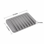 2PCS Mcyye Self Draining Soap Dishes, Premium Silicone Soap Holder & Saver for