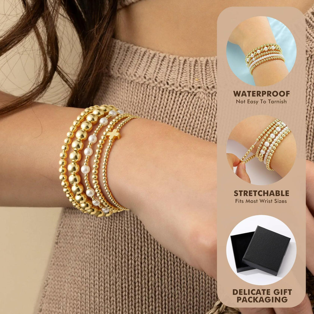 5 Psc Yoosteel Easter Gifts for Kids Teens Women Toddlers - 14k Gold Plated