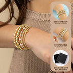 5 Psc Yoosteel Easter Gifts for Kids Teens Women Toddlers - 14k Gold Plated