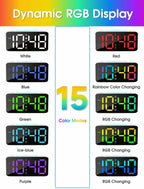 Cadmos Super Loud Alarm Clock for Heavy Sleepers Adults,Digital Clock with 7