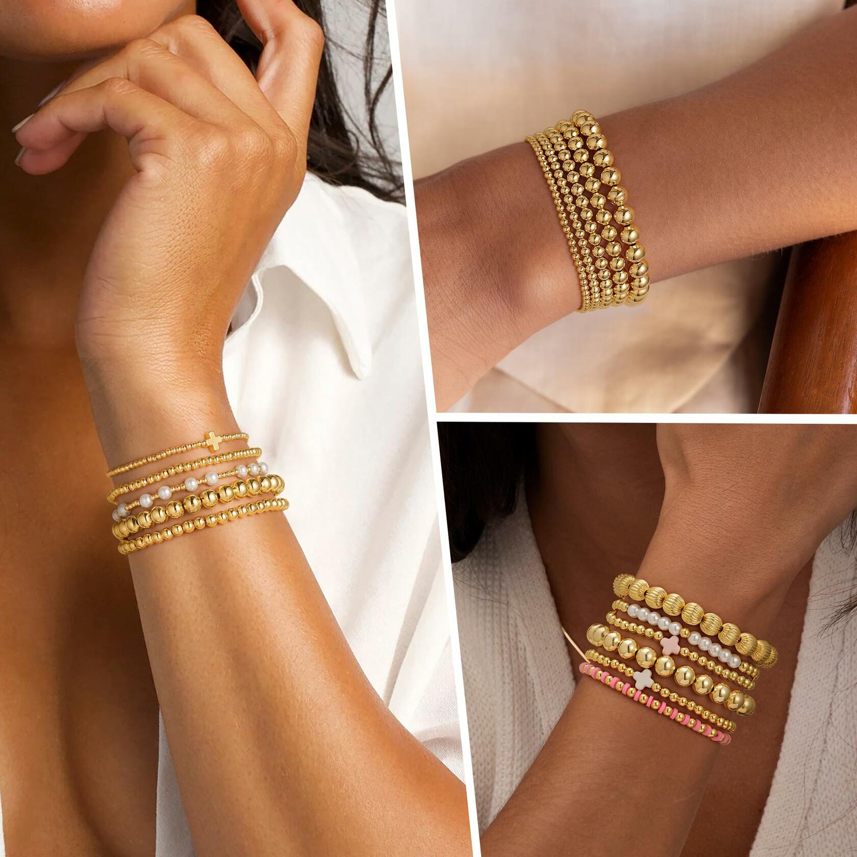 5 Psc Yoosteel Easter Gifts for Kids Teens Women Toddlers - 14k Gold Plated