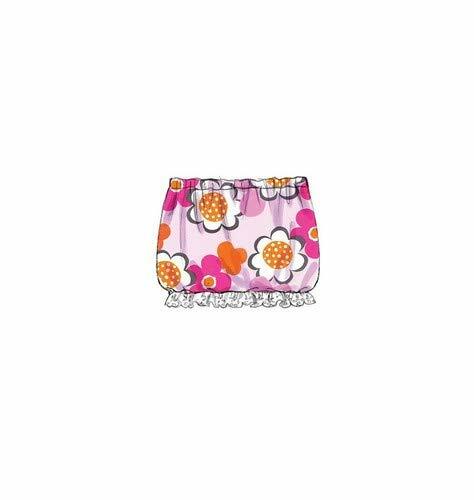 McCall Patterns M6539 Infants' Tops, Skirt, Pants, Panties and Hat