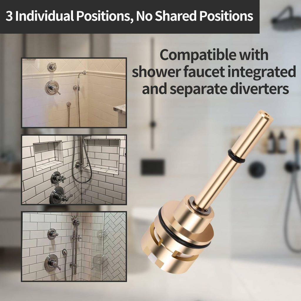RP71718 3-Function Non-Shared Diverter Cartridge Compatible With RP71718
