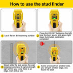 Stud Finder Wall Scanner Wood and Metal Detector Sensor for 3/4 inch Thickness
