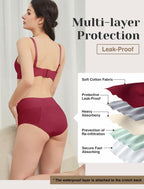 3 Pack XL Washable Leakproof Period Underwear - Reusable Incontinence Panties