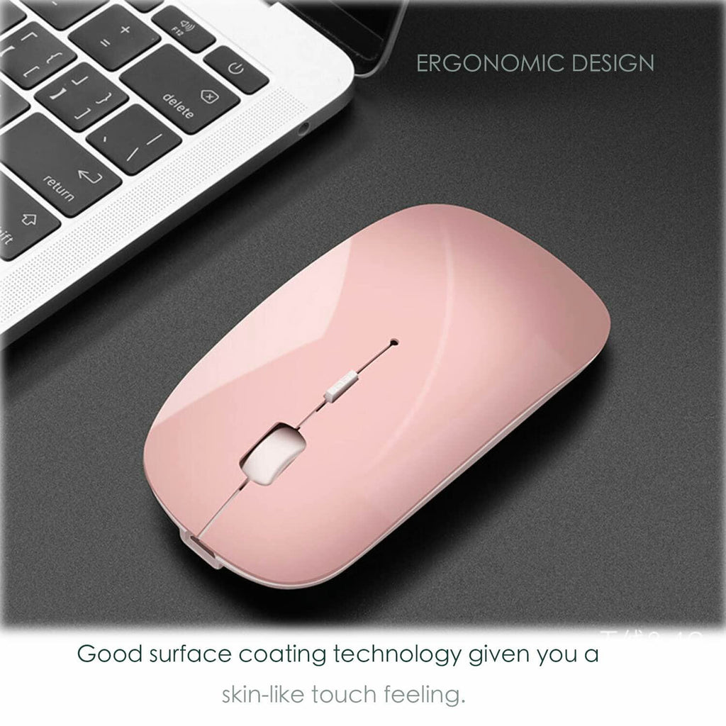 PEIBO Bluetooth 5.2 Mouse, Rechargeable Wireless Mouse for MacBook, iPad Pro,