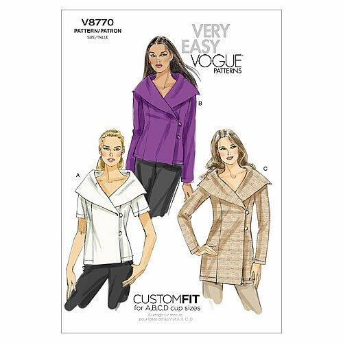 Vogue Patterns V8770 Misses' Top and Tunic, Size B5 (8-10-12-14-16)