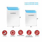 ALMING Compression Bags - Travel Essentials - 12 Pack Space Saver Bags - No