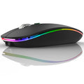 TENMOS Wireless Bluetooth Mouse, LED Slim (Bluetooth 5.1/5.0 + USB) 2.4GHz
