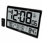 Sharp Atomic Clock - Never Needs Setting! –Easy to Read Numbers - Indoor/Outdoor