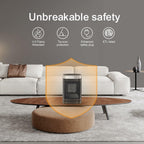 Small Portable Space Heater for Indoor Use - with 70°Rotating Feature, JIBUFI