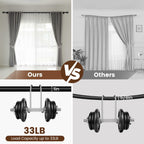 1” Diameter Curtain Rods Itself is 30 to144 inch 1 Pack Fit 30-142 inch, 66 to