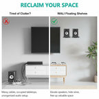 1 Pair WALI Speaker Wall Mount, Heavy Duty Bookshelf Speaker Floating Wall