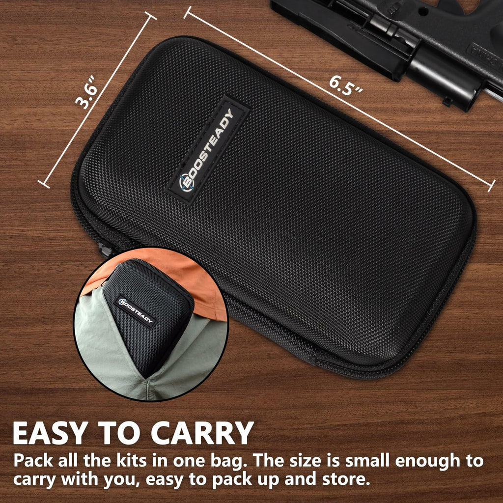 BOOSTEADY Universal Handgun Cleaning kit .22,.357,.38,9mm,.45 Caliber Pistol
