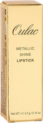 Oulac Matte Nude Peach Lipstick with Glow Metallic Finish - Vegan Lipstick for