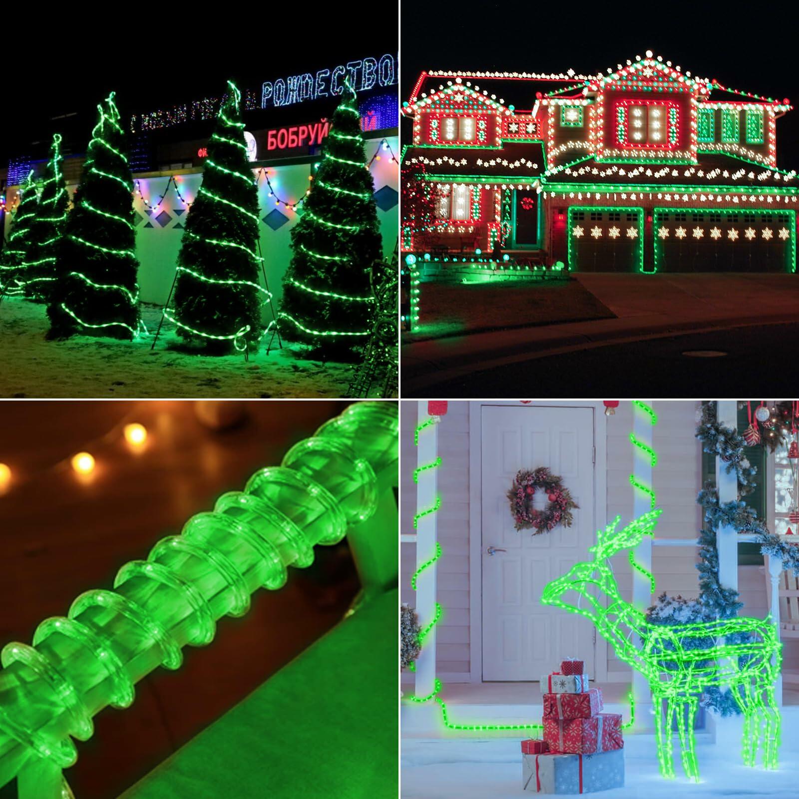 100ft LED Rope Lights Outdoor, 720 LED Connectable and Flexible Tube Lights with