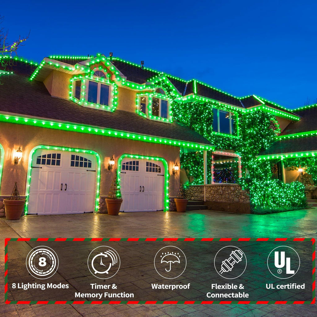 100ft LED Rope Lights Outdoor, 720 LED Connectable and Flexible Tube Lights with
