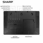 Sharp Atomic Clock - Never Needs Setting! –Easy to Read Numbers - Indoor/Outdoor