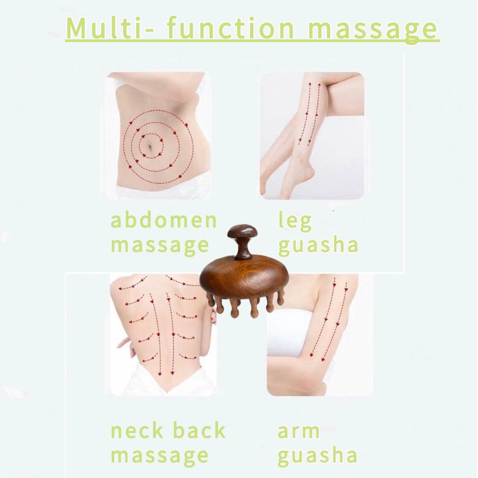 sanlusan Wooden Scalp Massager｜Bamboo Brush for Hair Growth｜Wooden Hair