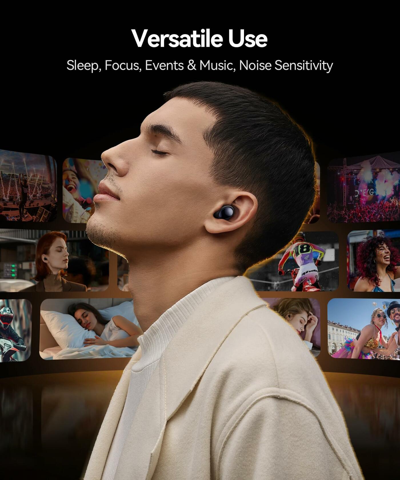 Ear Plugs for Sleeping 45dB Noise Cancelling Ear Plugs for Noise Reduction &
