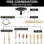 BOOSTEADY Universal Handgun Cleaning kit .22,.357,.38,9mm,.45 Caliber Pistol