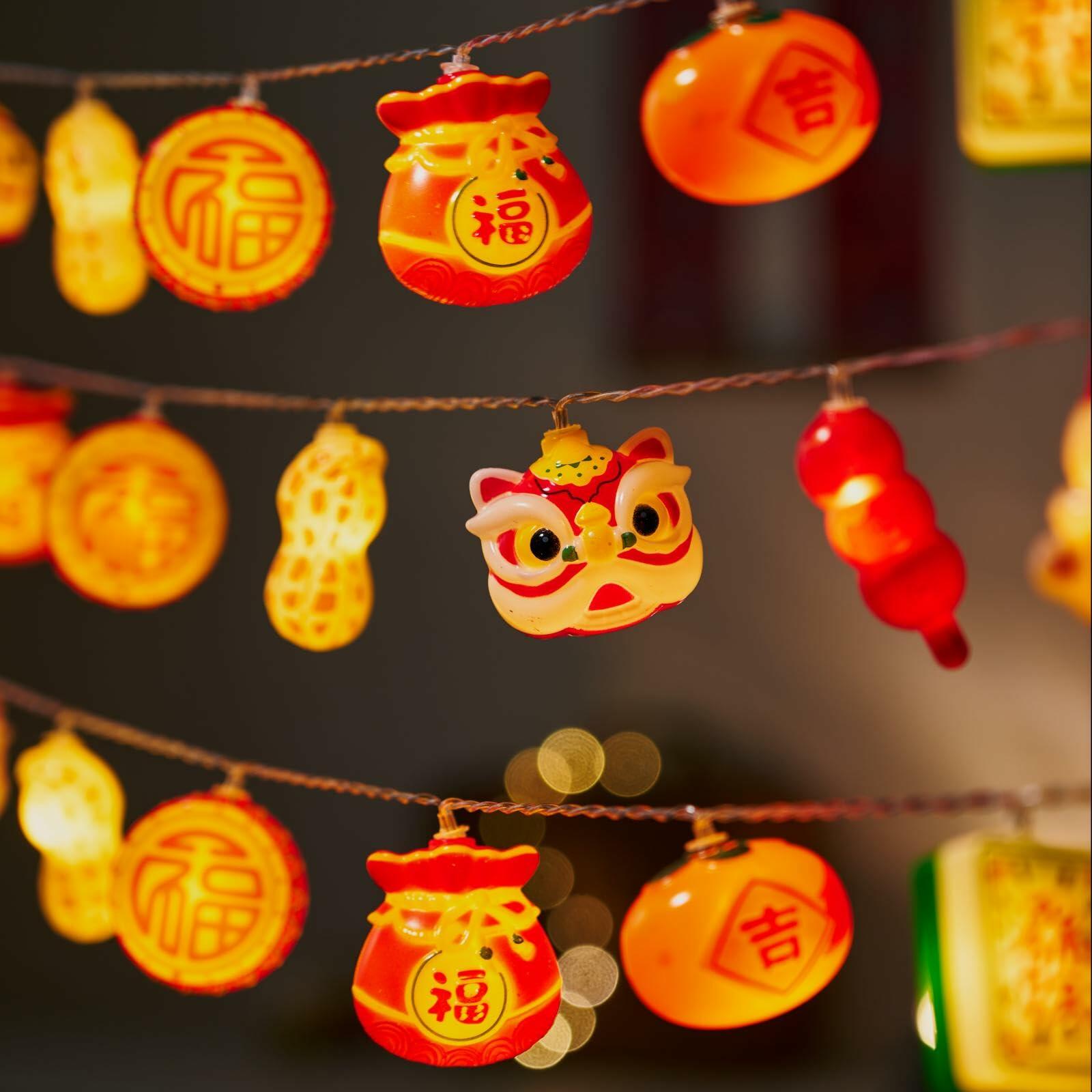 LOLStar Chinese New Year Decorations 2026, Lunar New Year String Lights 20 LED