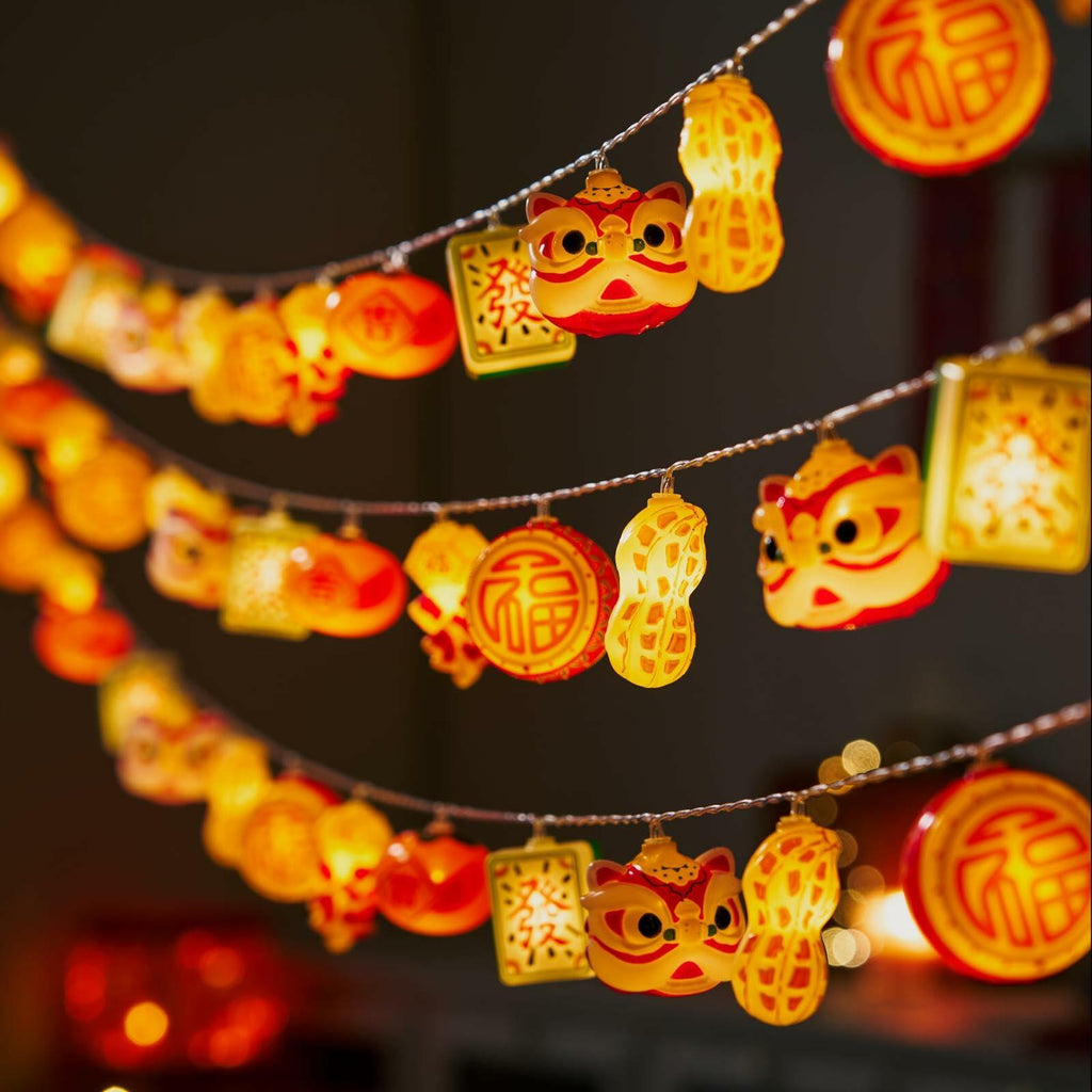 LOLStar Chinese New Year Decorations 2026, Lunar New Year String Lights 20 LED