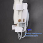 2 Pack Wall Mounted Curling Iron and Hot Tool Organizer: Hair Dryer, Curler, and