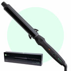 MINT Professional Clamp-Free Curling Wand 1 1/4 Inch for Long Hair | Extra Long