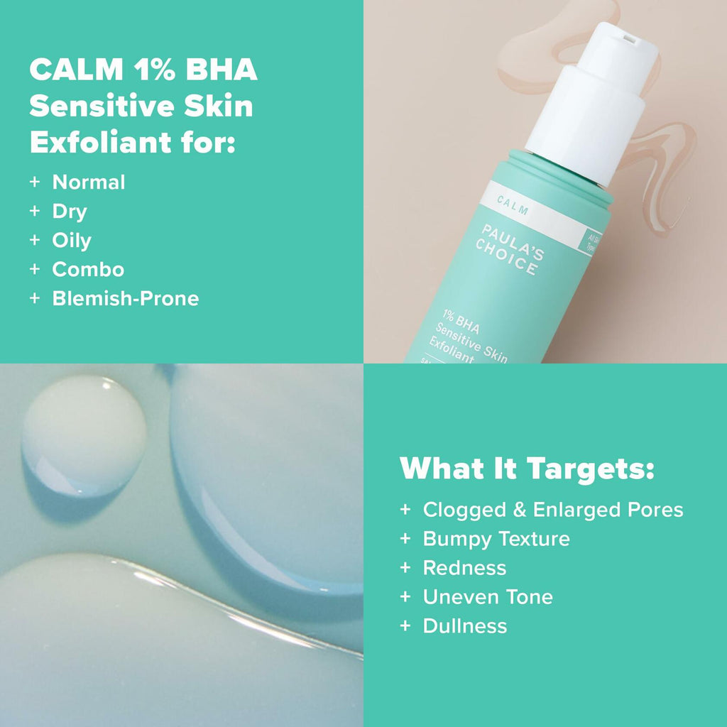 Paula’s Choice CALM 1% Sensitive Skin BHA Liquid Exfoliant, Salicylic Acid