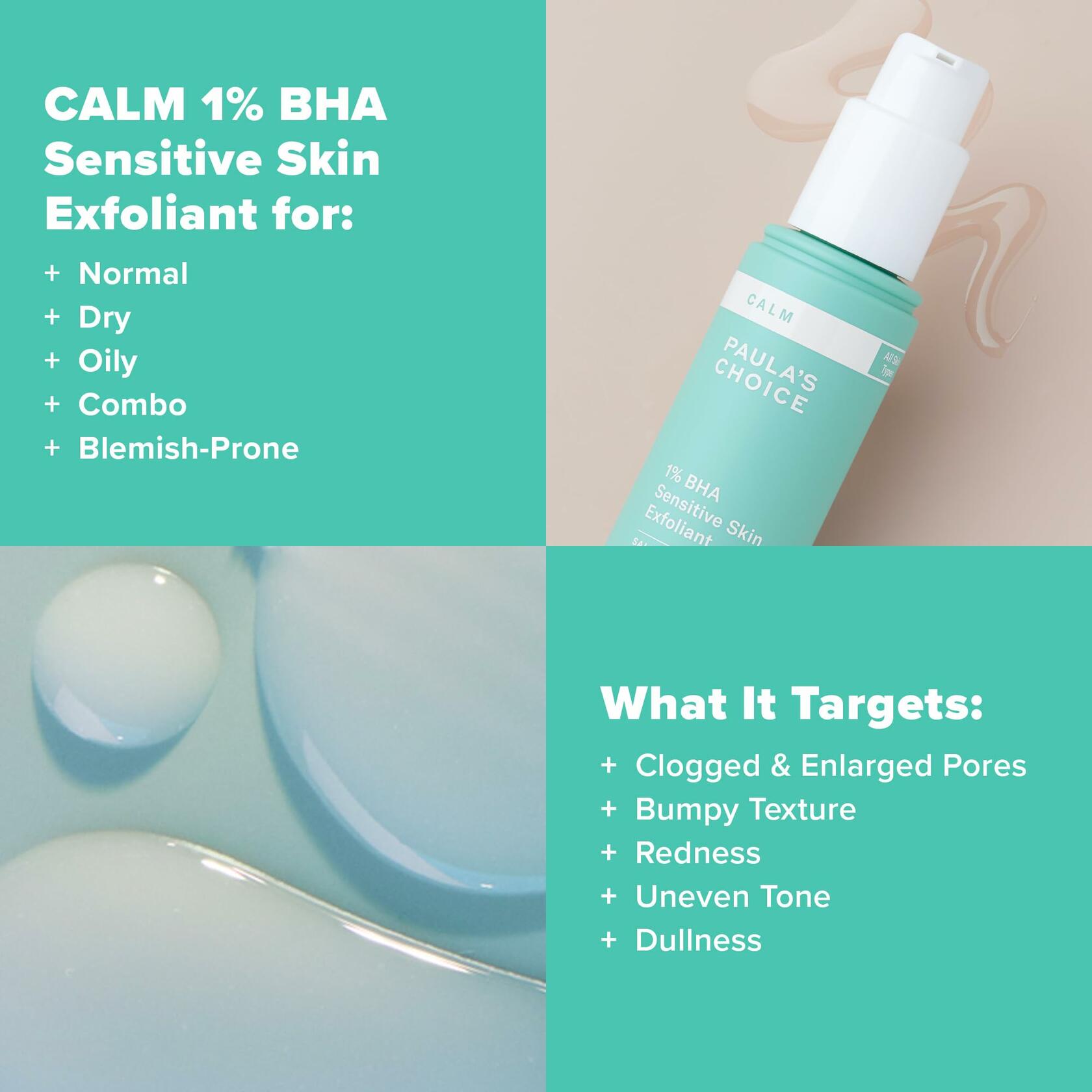 Paula’s Choice CALM 1% Sensitive Skin BHA Liquid Exfoliant, Salicylic Acid