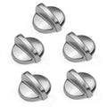 Fetechmate WB03T10325 Heavy Metal Knobs Compatible with G.E Cooktop Burner Stove