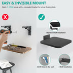 1 Pair WALI Speaker Wall Mount, Heavy Duty Bookshelf Speaker Floating Wall