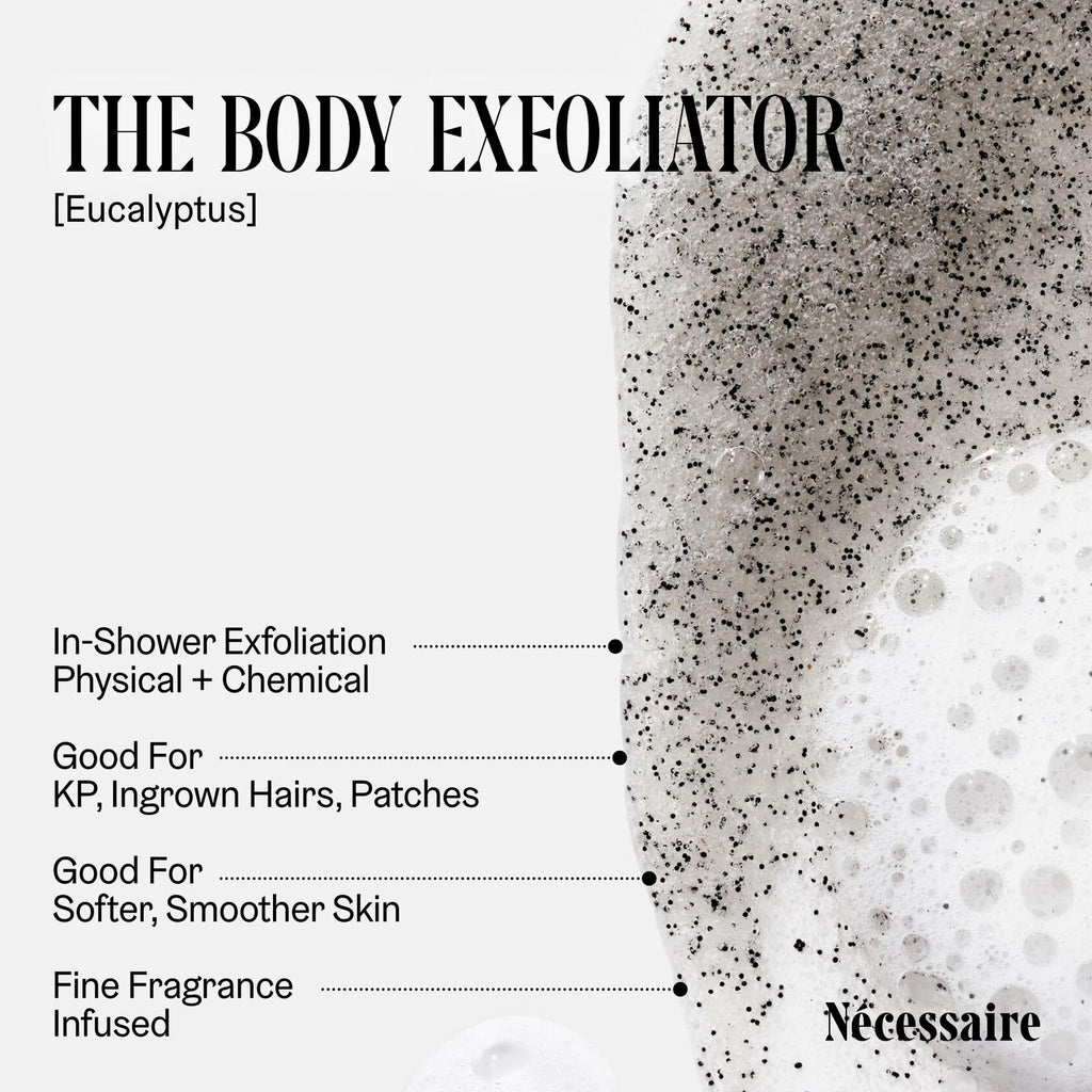 Nécessaire The Body Exfoliator. Eucalyptus. AHA/BHA/PHA. Resurface Skin. Smooth