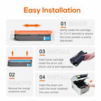 Jeostarky TN229XL TN229 Toner 5-Pack High Yield Replacement for Brother TN229