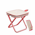 GRUKFE Portable Stool, 13 Inch Small Folding Stool for Adults, Ultralight Black