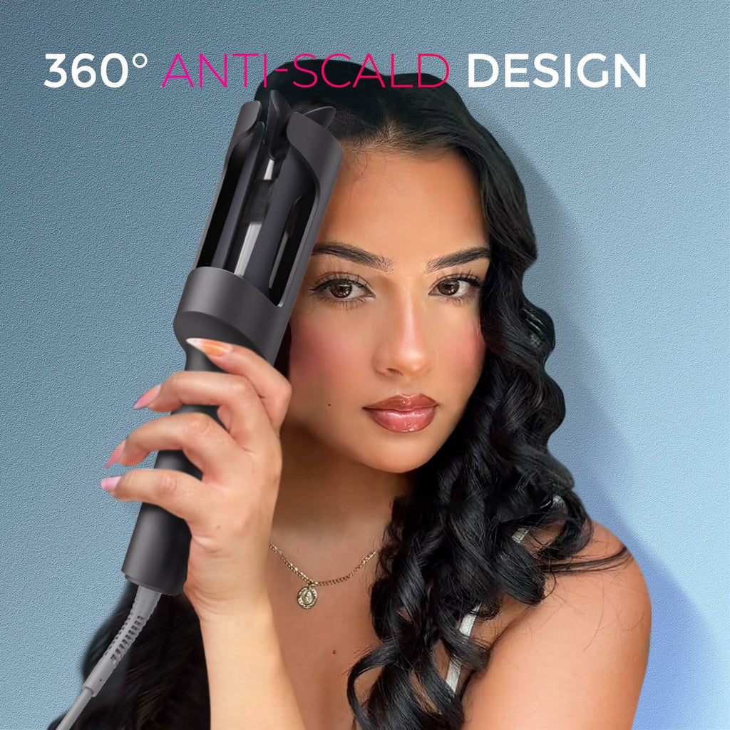 TYMO Automatic Rotating Curling Iron - TYMO CURLPRO Beach Waves Curling Wand,