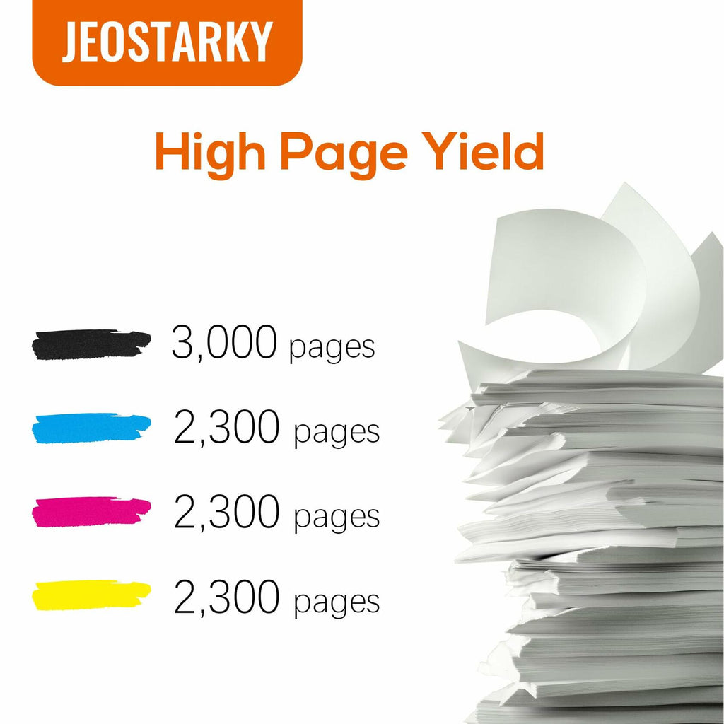 Jeostarky TN229XL TN229 Toner 5-Pack High Yield Replacement for Brother TN229