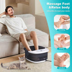 ECARBME Foot Spa Bath Massager with Heat, Foot Bath with 22 Massage Rollers,