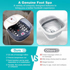 ECARBME Foot Spa Bath Massager with Heat, Foot Bath with 22 Massage Rollers,