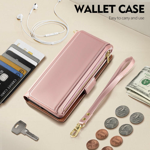Antsturdy Compatible with Samsung Galaxy S25 Plus Wallet Case with Card