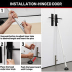 Door Stoppers Security Bar 2 Pack - Heavy Duty Door Jammer - Adjustable Sliding