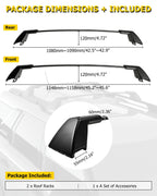 AUXMART Roof Rack Crossbars Fit for Ford Explorer 2020 2021 2022 2023 with Side