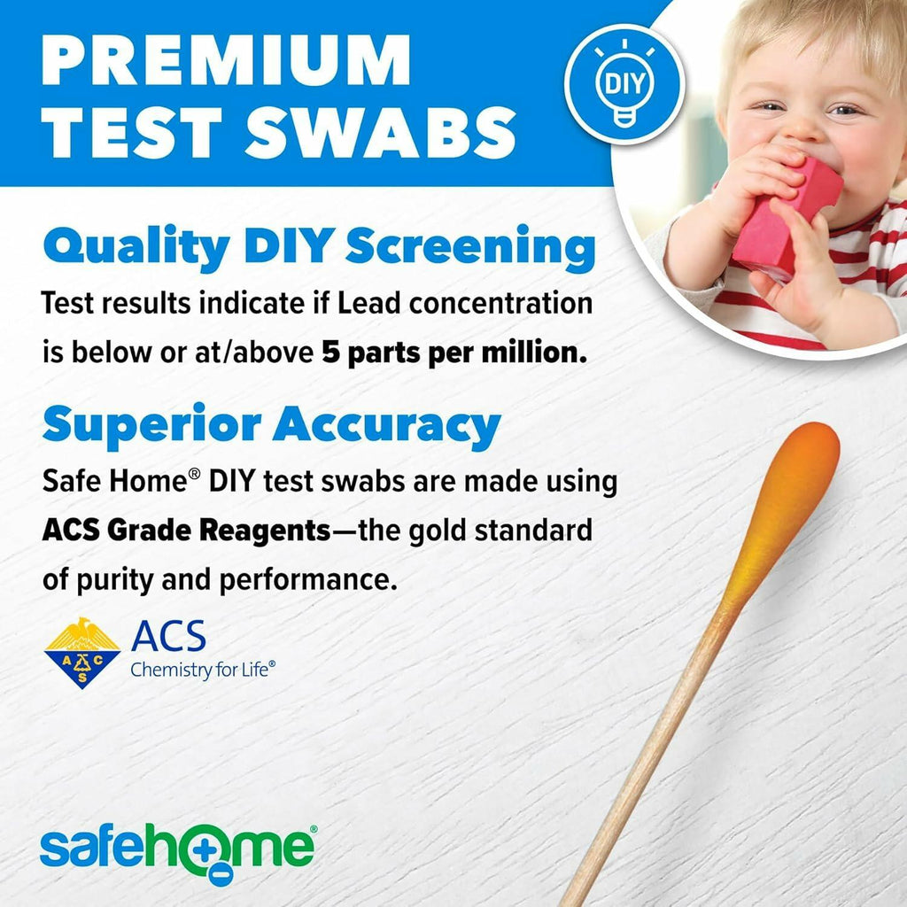 Safe Home® Lead in Solids Combo Test Kit – 10 DIY Swabs + Optional Testing at