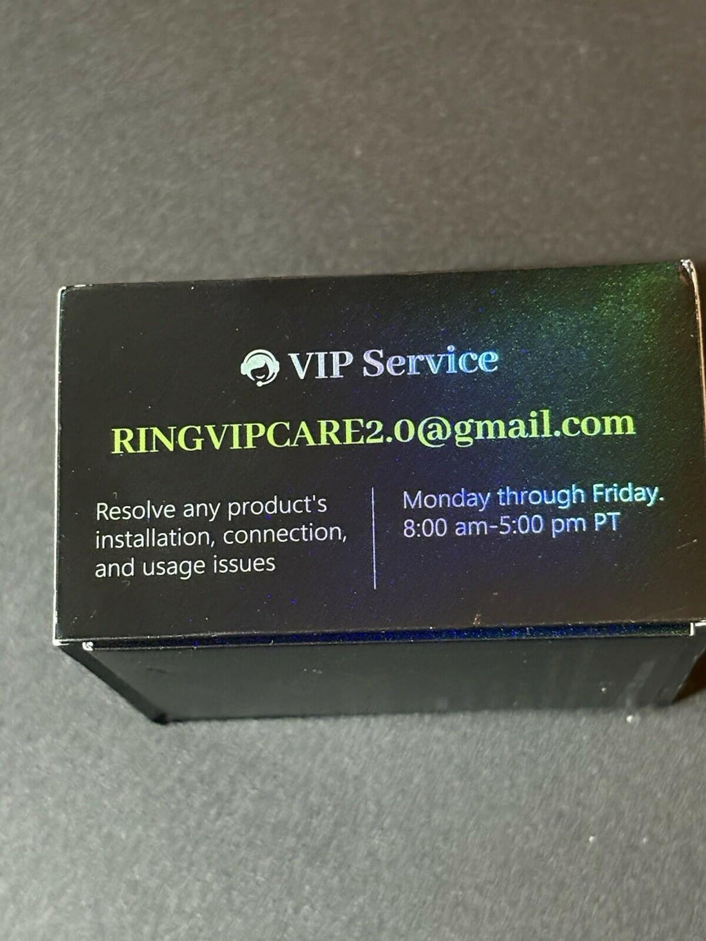 Milavan Ring 2.0 Smart Ring Fitness Tracker Size 9 BLACK